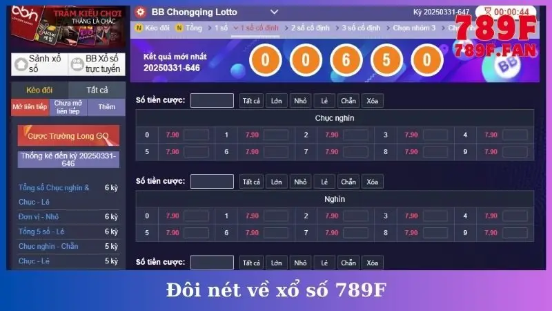 Đôi nét về xổ số 789F